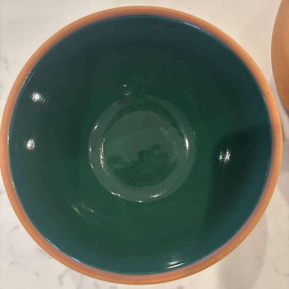 ROMERTOPF Pottery Terra Rosa Reco Glazed‎ Green Clay 5